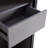 LED-lit 60.6'' Display Cabinet with Glass Door & Two Drawers for Modern Storage