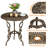 2 - Person Metal Patio Dining Set with Round Table-1518289006