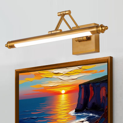 1-Light Dimmable LED Picture Light with Adjustable Color Temperature (3000K/4000K/5000K), Artwork Display Lighting