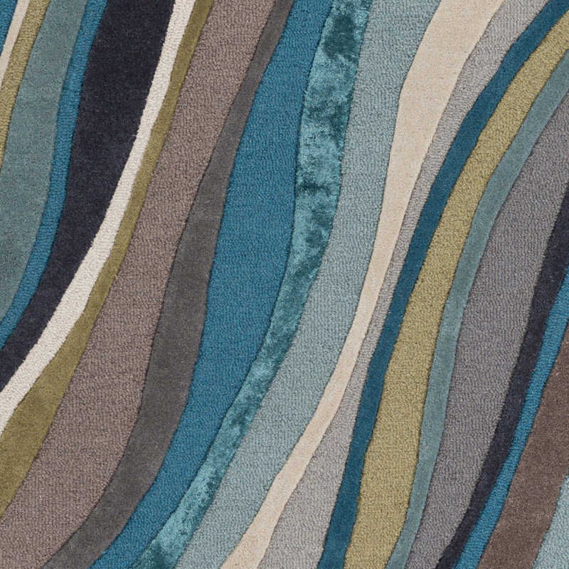 Pena Hand Tufted Abstract Indoor Rug, Runner 2' x 8'