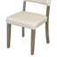 Ensemble de table de salle à manger 5 pièces avec pieds courbés et 4 chaises rembourrées pour la salle à manger-584155498-584155499