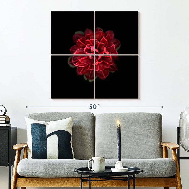 Harnek In Red, 32" H x 32" W