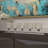 Aluminum Metal Pillar 5 Crystal Sleeve Decorative Silver Candelabra