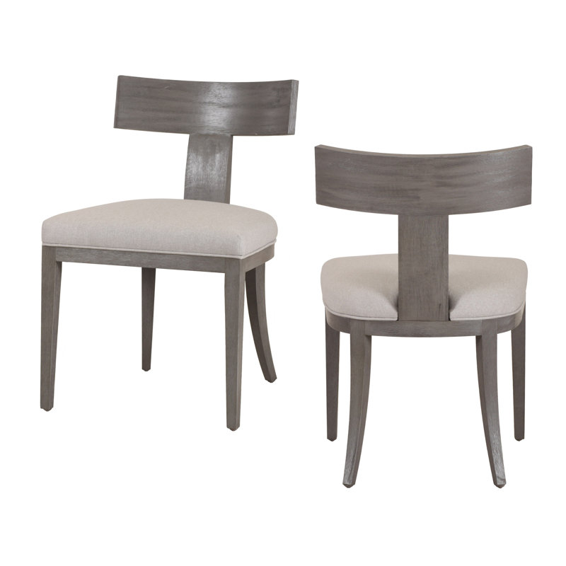 Atheena Wing Back Side Chair, Gray Wash