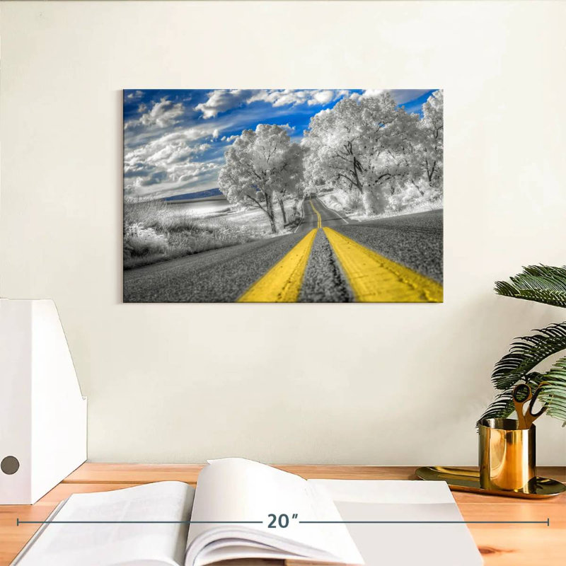 Mehar Winter Road Lines, 8" H x 12" W