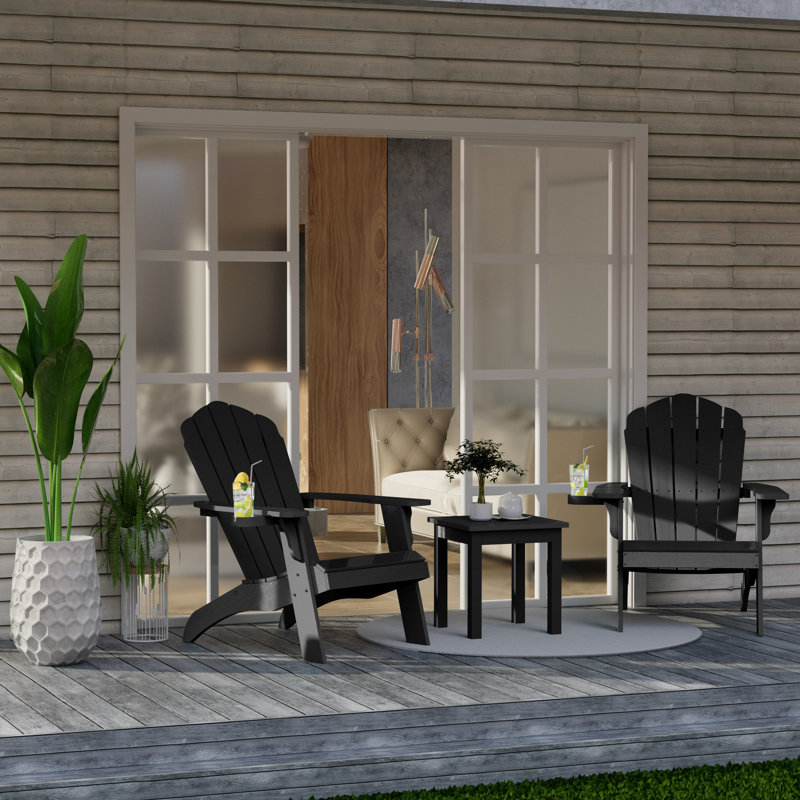 Chaise Adirondack Jadam, Noir