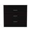 Commode 32 po à trois tiroirs noire-102615227