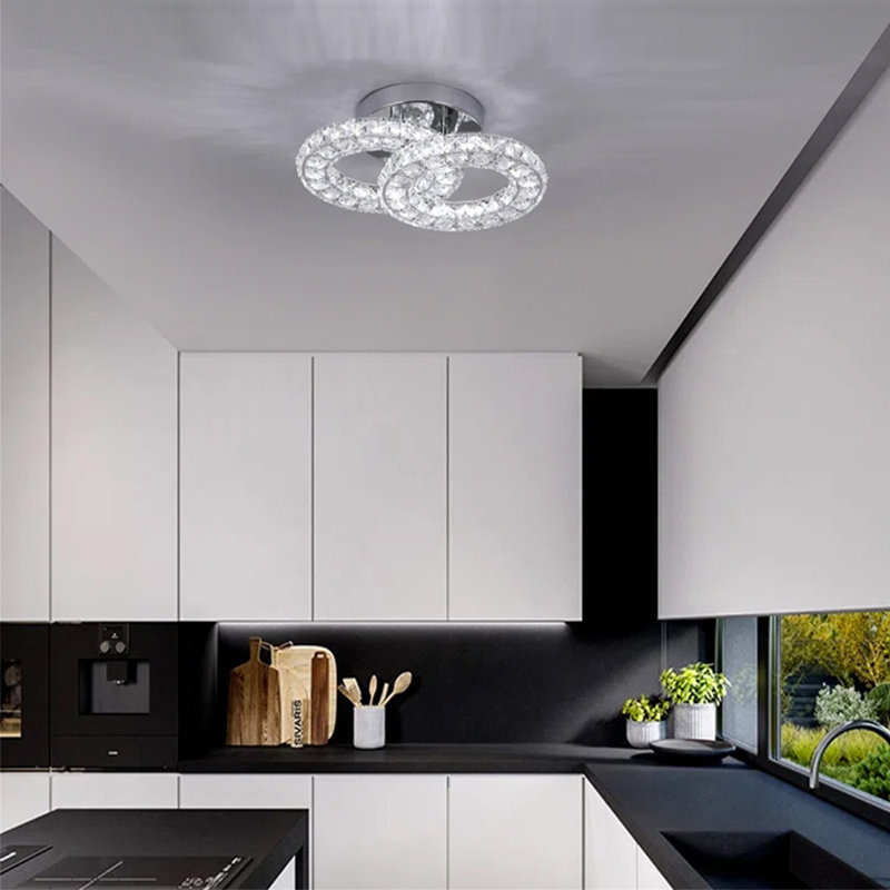 Lechia Crystal LED Semi Flush Mount