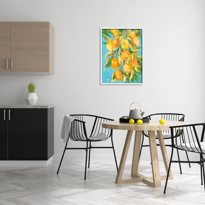 «Ripe Lemon Tree Distorsion» par Third and Wall - impression d'art graphique, H 30 po x l 24 po x 1,5 po