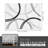 Modern Wave Curve Machine Washable Area Rug in Whige-42466091