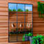 Crosslyn Metal Flat Wall Mirror