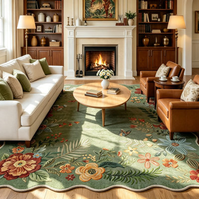 Floral 200cm X 300cm Area Rug
