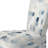 Circle Matrix Watercolor In Faded Retro Blue I - Upholstered Contemporary Side Chair, White Accent Chair-1315955744