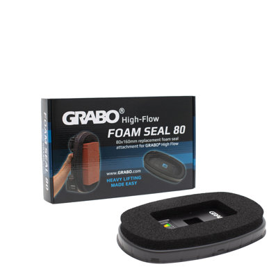 GRABO HighFlow Mini Oval Foam Seal 80 x 160 mm for Vacuum Lifter, Small Brick and Pavers