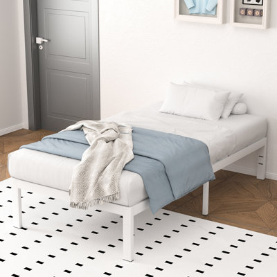 Base de lit plateforme robuste de 14 po avec lattes en acier renforcé Base E