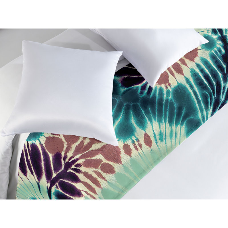 Tapis de lit Ambesonne Trippy Nostalgic Swirls, Très grand lit