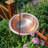 Hammered Copper Hanging Birdbath