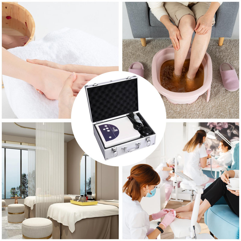 Ionic Detox Foot Bath Spa Machine Kit Cell Lonic Array LCD Display Parents Gift