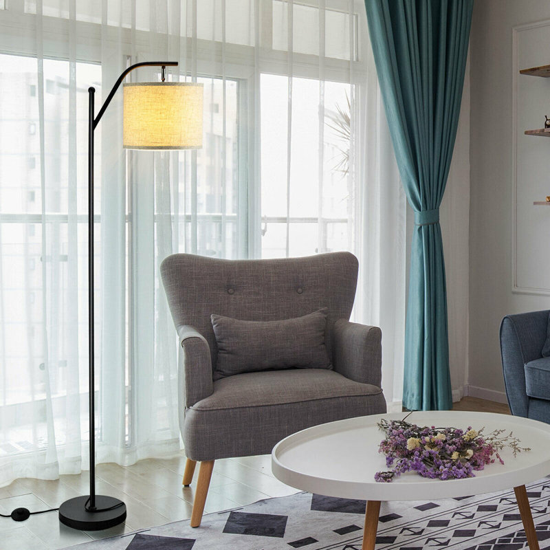 Cameron-James 65'' Matte Black Arched Floor Lamp