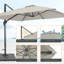 Parasol rectangulaire en porte-à-faux 138,2 po x 108,4 po Martinez-505913190