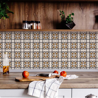 12'' W x 12'' L Vinyl Peel and Stick Mosaic Tile
