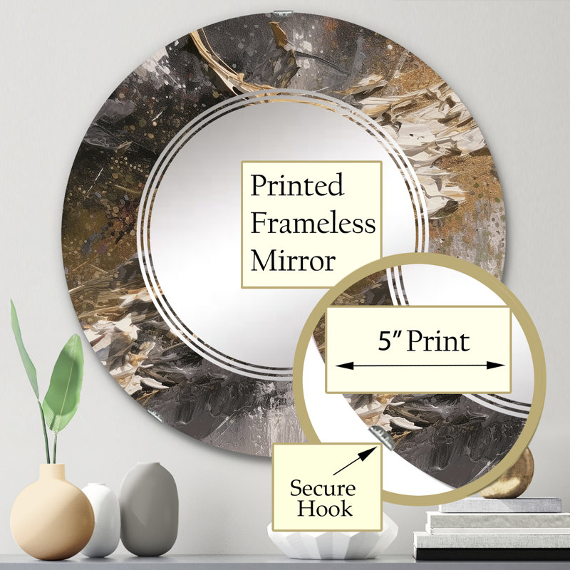 Miroir mural Nyi, 24 po x 24 po