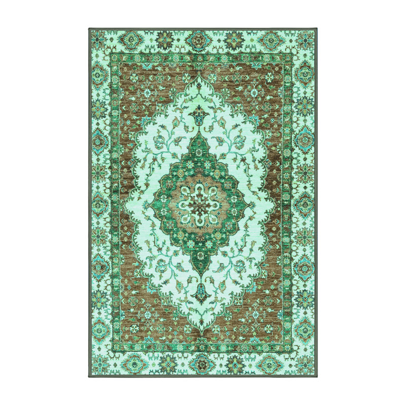 Washable Abstract Indoor Rug, Runner 2' x 5'