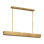 Kelly Wearstler Pench 1-light large tapered linear chandelier in natural brass finish
