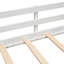 Lit mezzanine simple, blanc. Deux options de rangement. Structure en bois de pin massif. Structure et corde d'escalade pour l'excitation. Double tableau noir. Lit de sortie Slide Slidey avec rangement supplémentaire. Amusement et exercice.-121020257