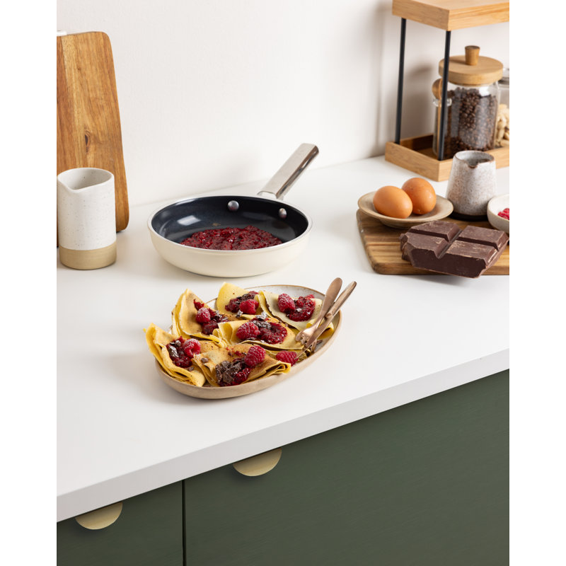 Smeg Frying Pan, Cream, 24cm