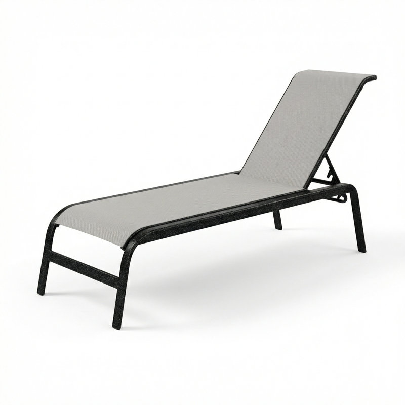 Chaise, Dove Gray Sling/Granite