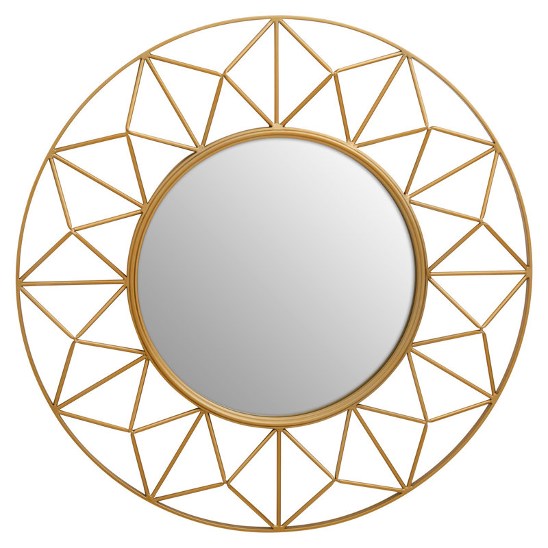 Nipinnawasee Metal Round Wall Mirror