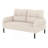 Upholstered Corduroy 2-Seater Loveseat Sofa-663722482