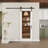 Modern White Primed And 1-Lite Clear Glass Sliding Barn Door With Installation Hardware Kit(No Assembly Required)-110162229