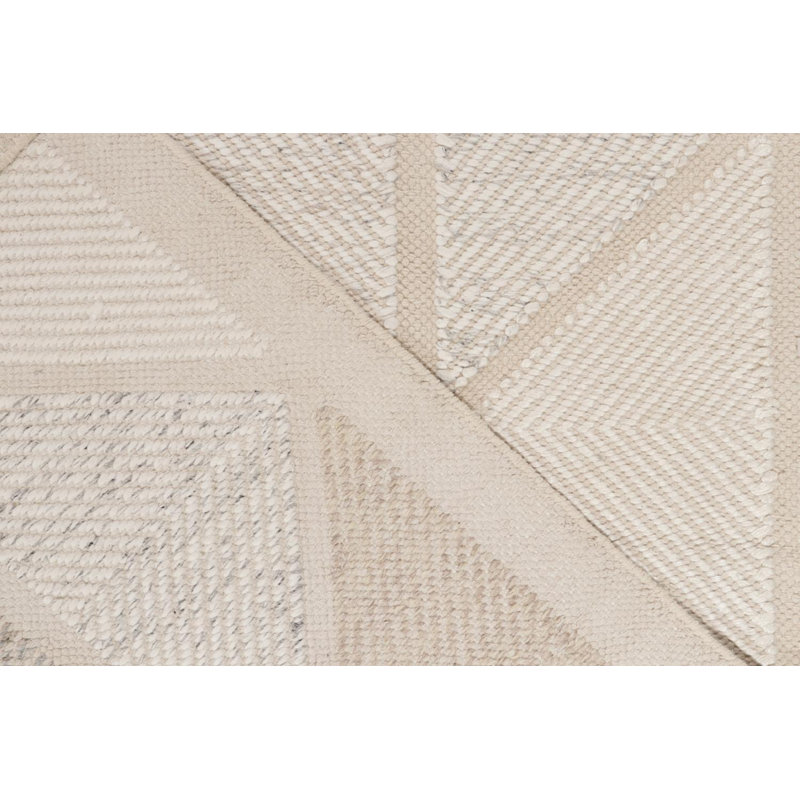 Scandinavian Wool Geometric Area Rug, Rectangle 10' x 14'