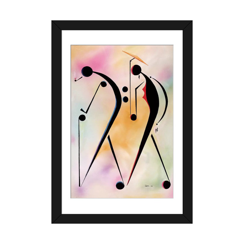 « ole pour les gens », impression sur toile, H 32 po x l 24 po x P 1 po, Papier d'art encadré noir, Blanc