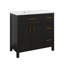 Ensemble de meuble-lavabo simple 36 po avec 3 tiroirs et portes, meuble-lavabo simple 36 po-114222148