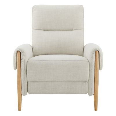 Upholstered Manual Recliner Armchair