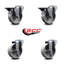 Ensemble de trous de boulons pivotants semi-en acier avec 2 freins Posi Lock SCC