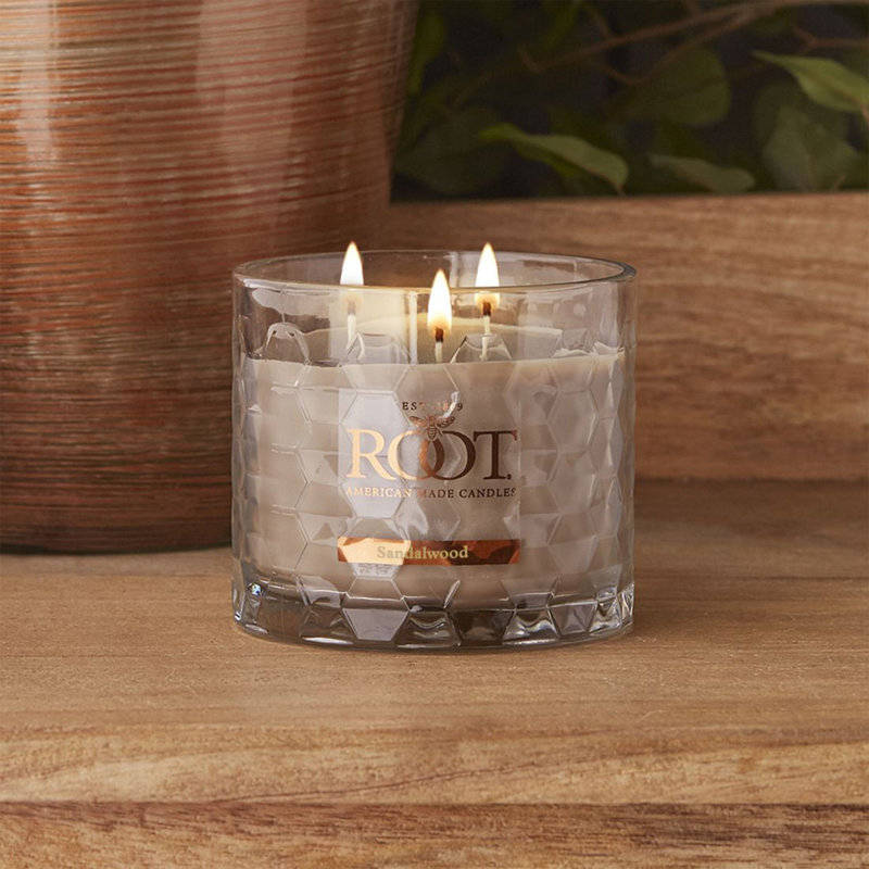 Honeycomb Sandalwood Scented Jar Candle