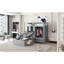 Lit superposé simple avec tiroirs, garde-robe, tablettes de rangement et lit hydraulique-863485728