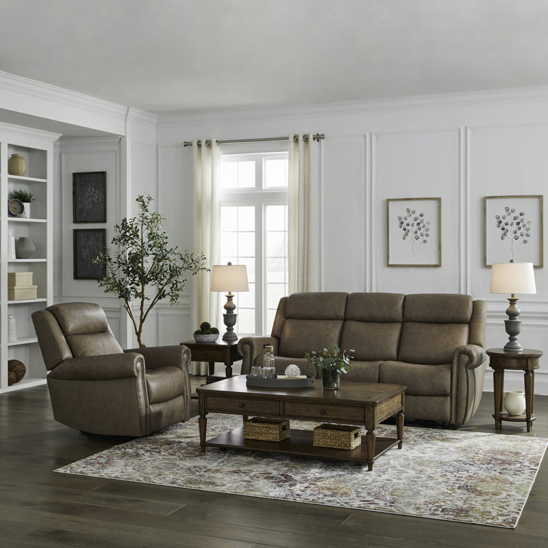 Sofa & Recliner Living Room Set, 2 Pcs: Chair, Sofa