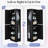 Tall Bathroom Storage Cabinet, Freestanding Storage Cabinet with Hook and Adjustable Shelf, MDF Board, Black (Old Sku:WF326356AAK)-1196050672