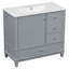 Meuble-lavabo 36 po avec lavabo en céramique-860985538