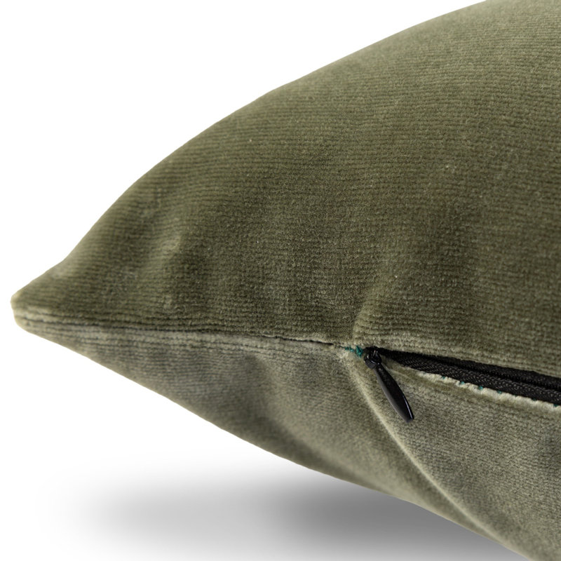 Moira Pillow Cover & Insert, Bolster 12"H x 28"W, Surrey Sage