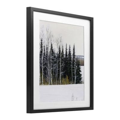 Paysage d'hiver, impression encadrée sous verre Grove, conception par Arlington Prints