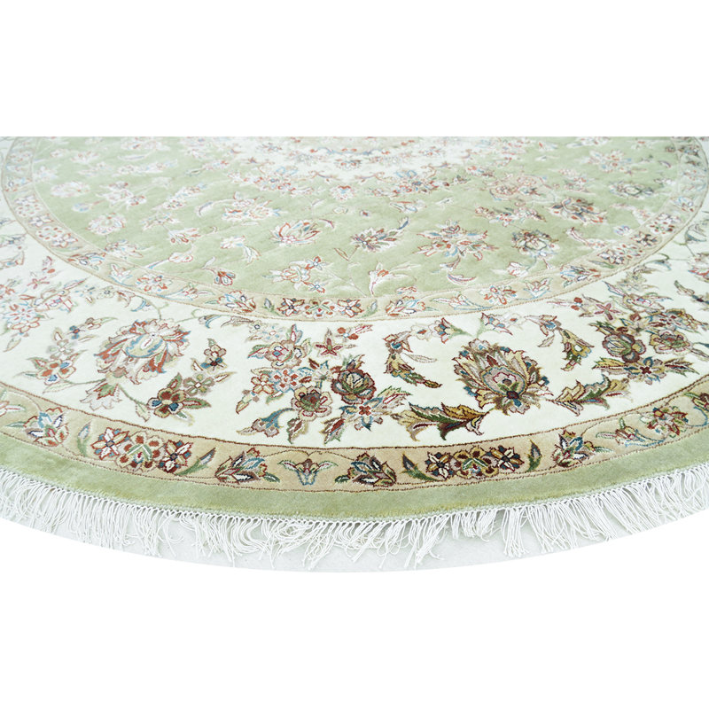 Wool Oriental Area Rug, Round 8'