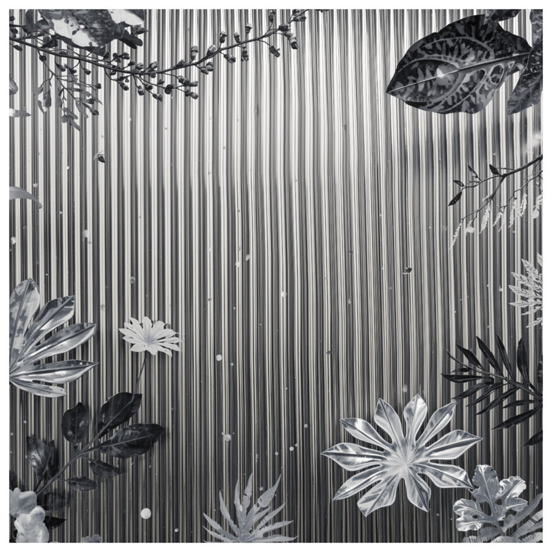 Coussins décoratifs monochromes à feuillage tropical, 18 x 18 inches