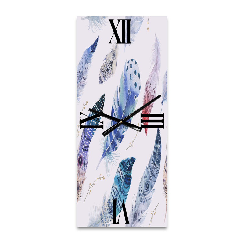 Horloge murale Elegant Feathers, Grand