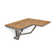 32" x 22.5” Teak Reversible Folding Transfer Tub/Shower Seat